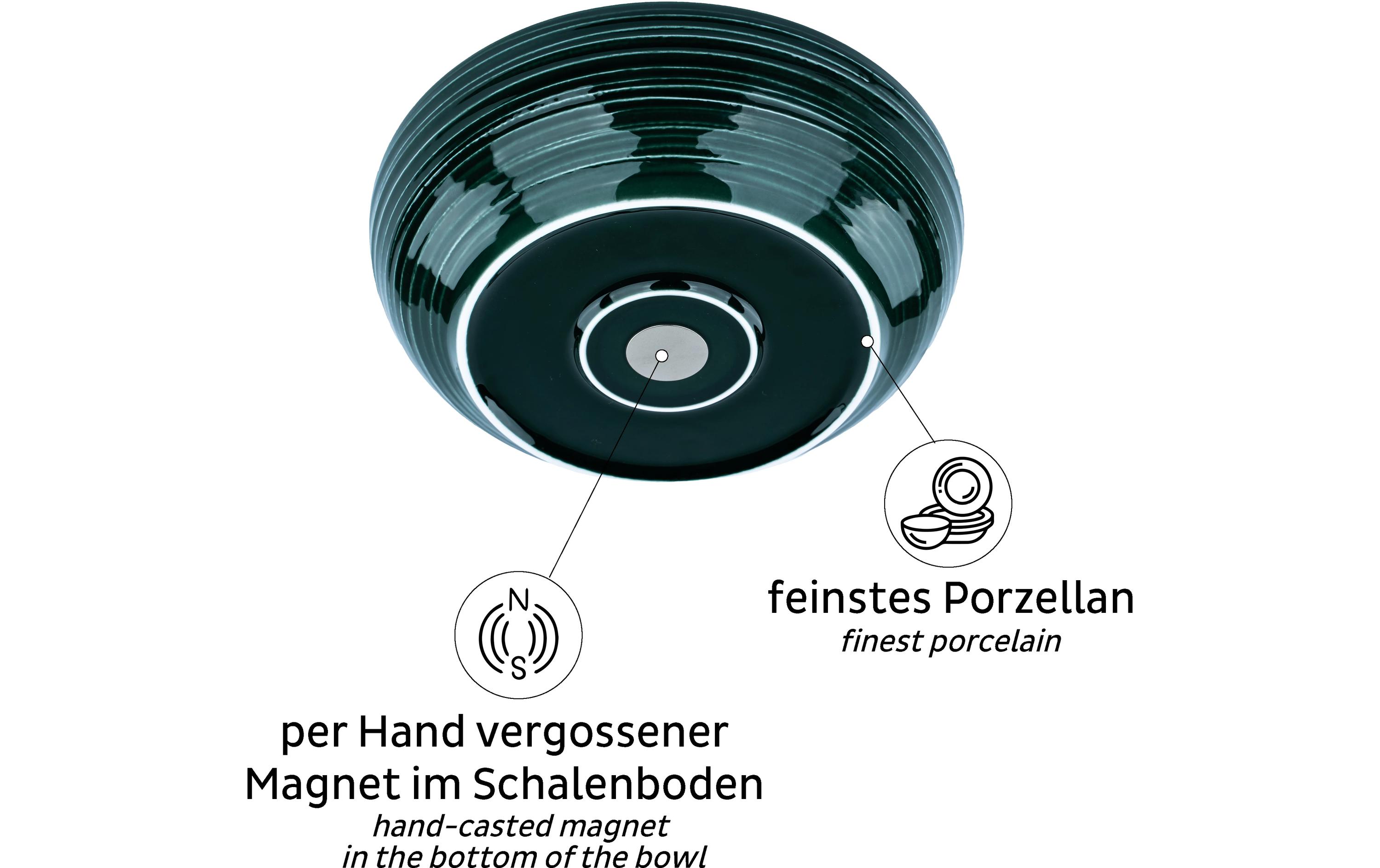 Magnet-Food-Bowl DunkelgrünStabile Outdoor-Schale für unterwegs