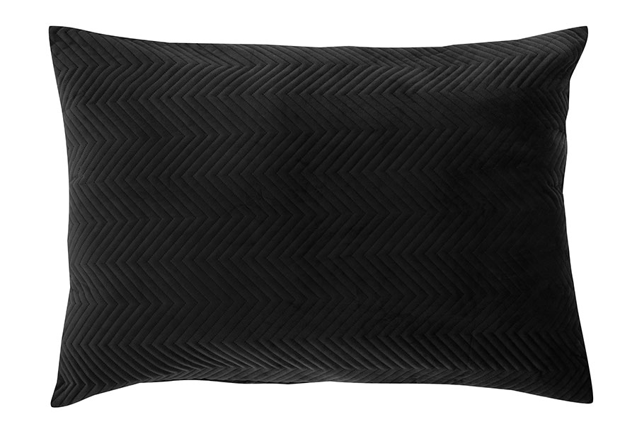 Zikzak hotellputevar Sort. 70x100 cm