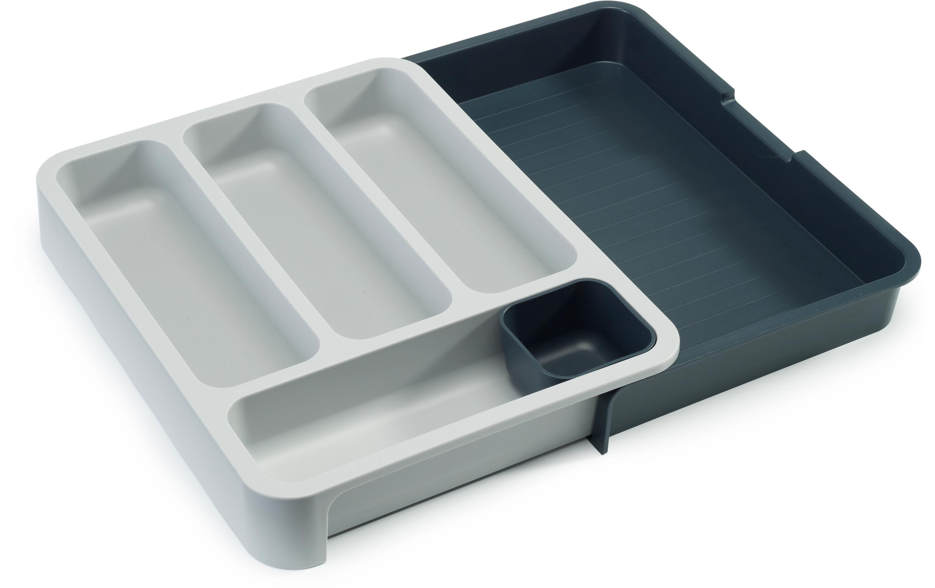 Besteckkasten DrawerStore Grau/SchwarzAusziehbarer Besteckbehälter