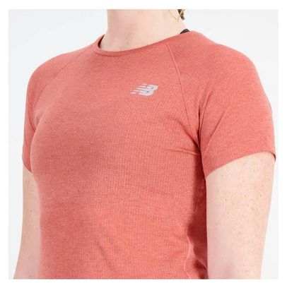 Maillot manches courtes Femme New Balance Impact Run Rose