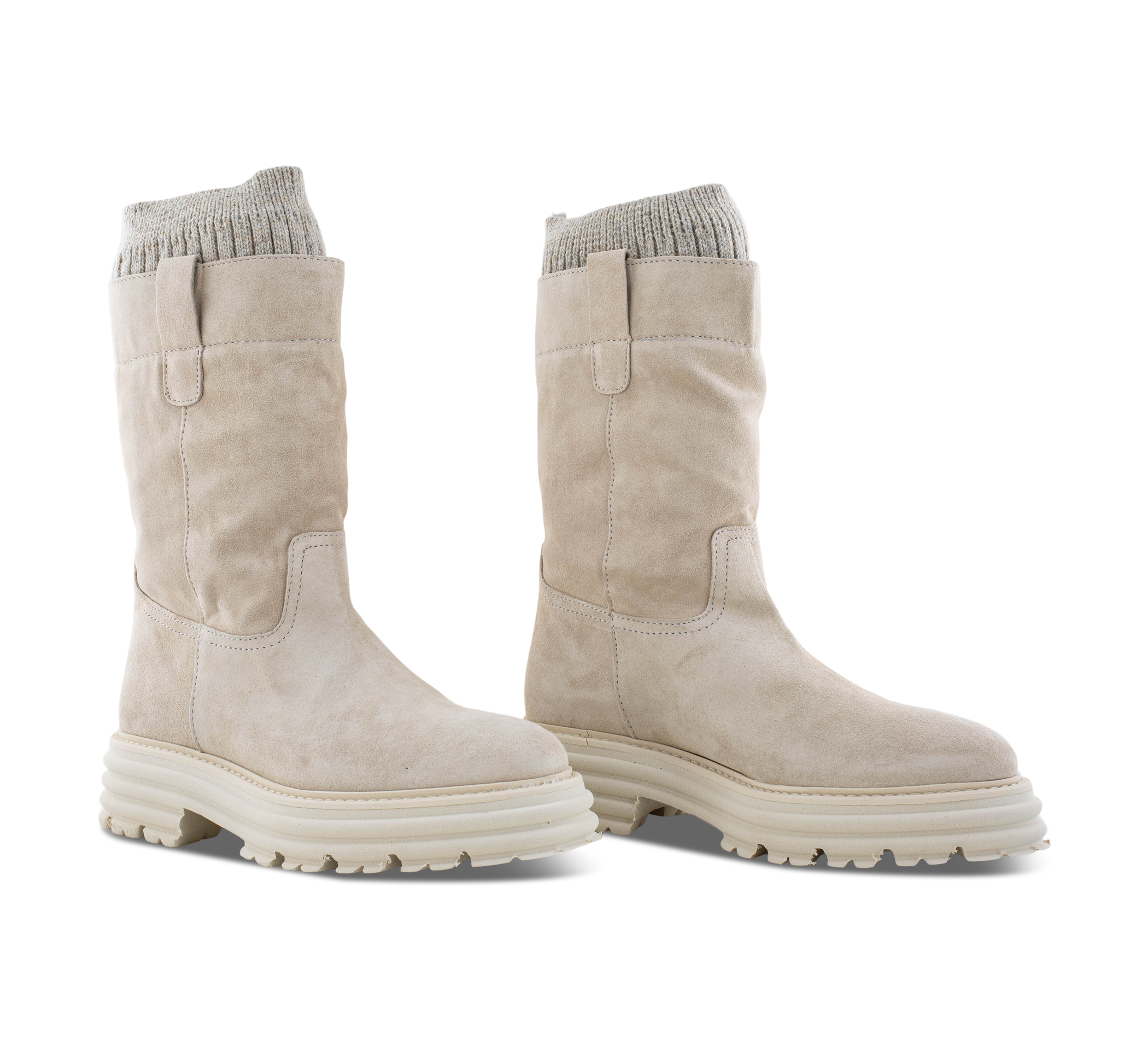 1874 by Walder Klassische Stiefelette grau