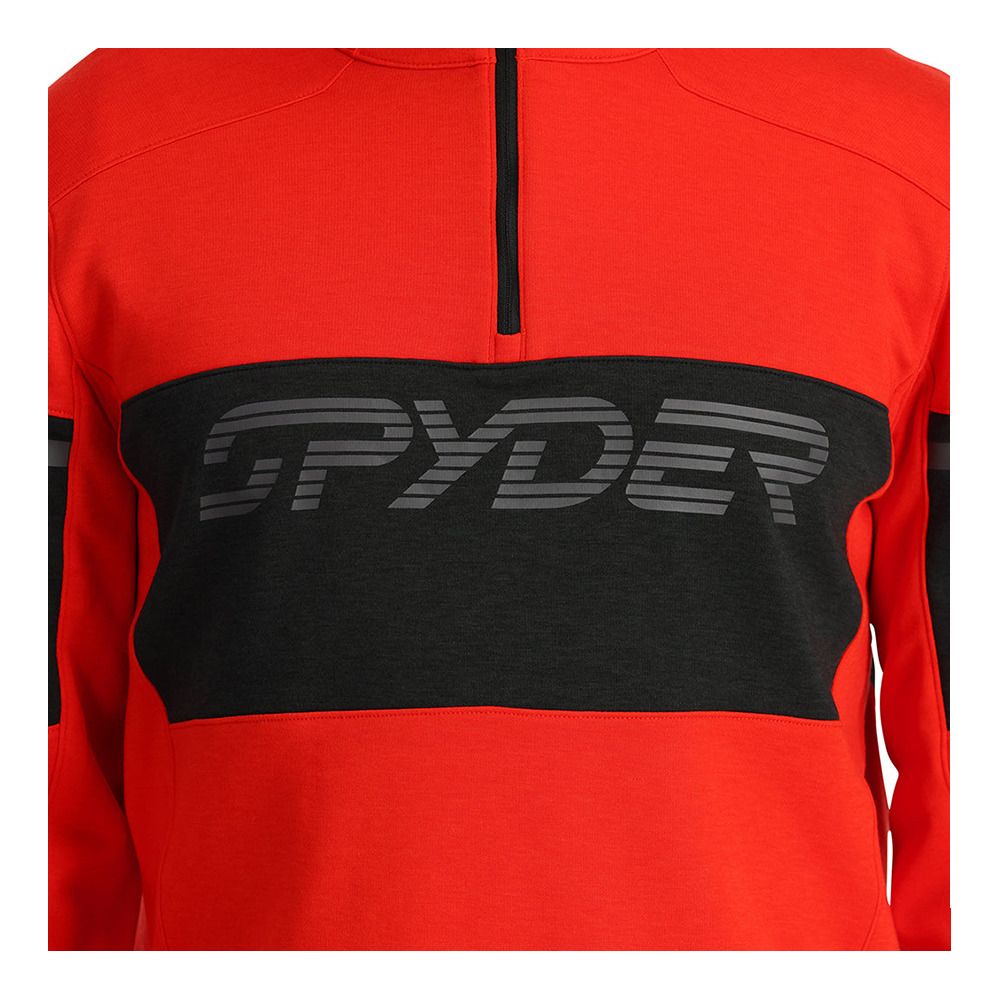 Spyder SPEED FLEECE 1/2 ZIP - Polaire Homme volcano