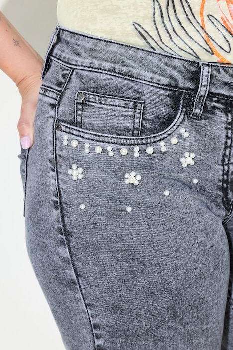 Jeans-Culotte, Wide Legs, 5-Pocket, Moon Wash