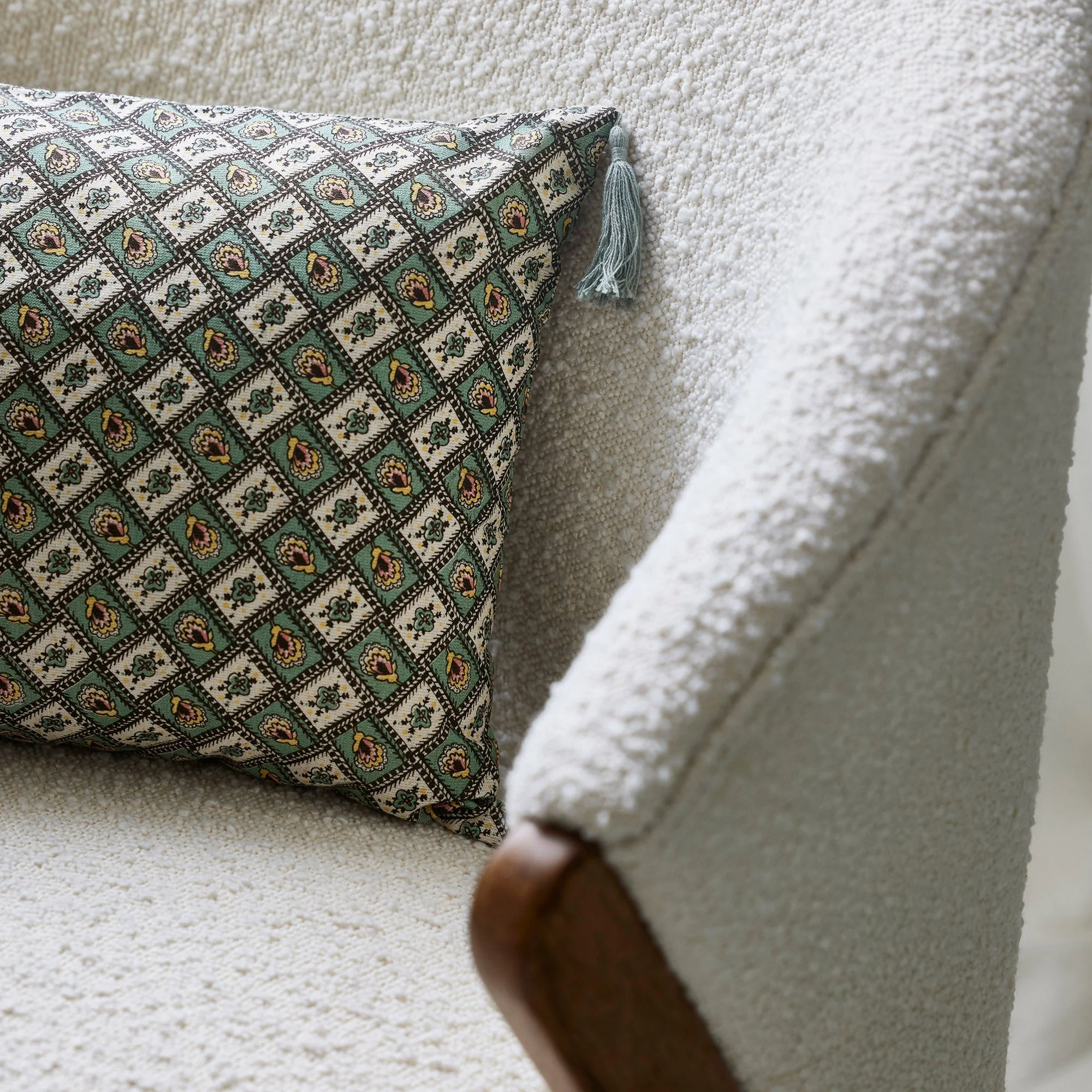 SATIA - Housse de coussin | Vert