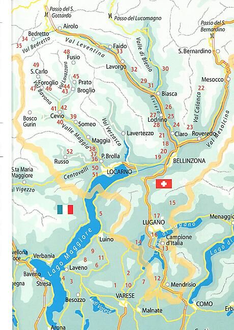 VERSANTE SUD - VARESE E CANTON TICINO FALESIE