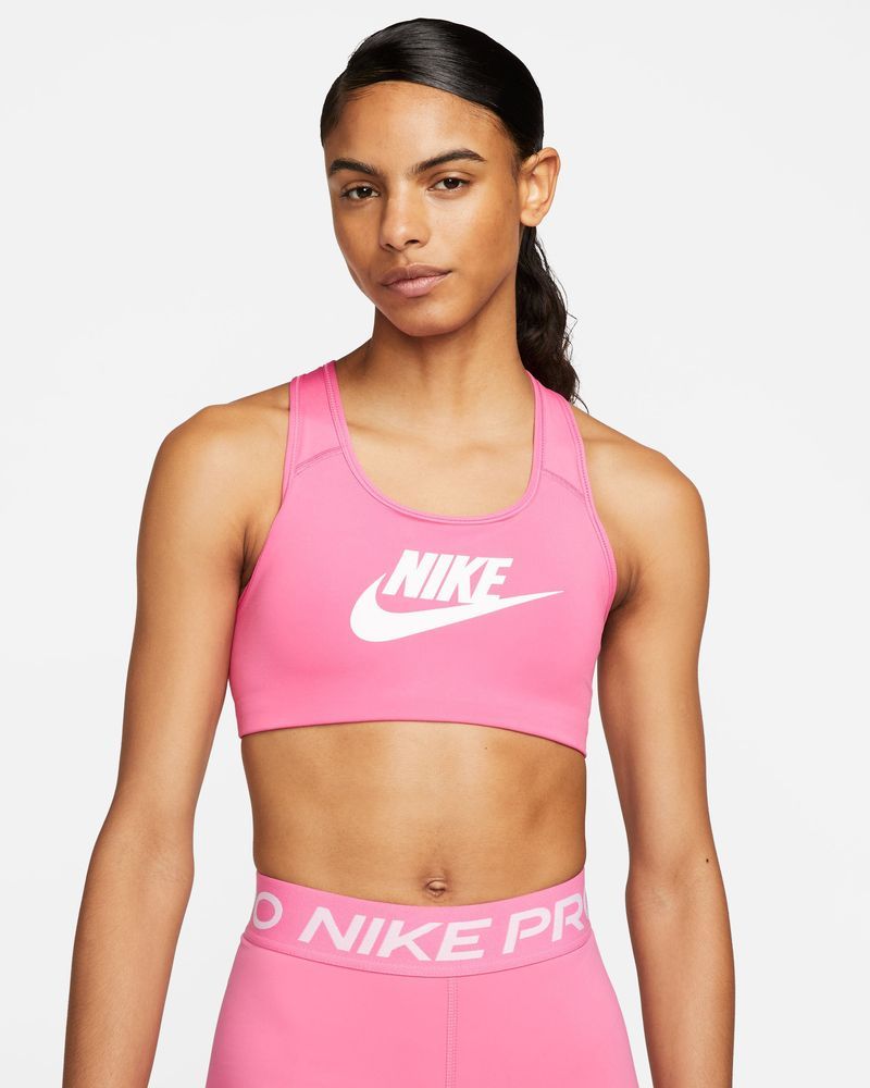 Brassière Nike Swoosh Rose pour femme