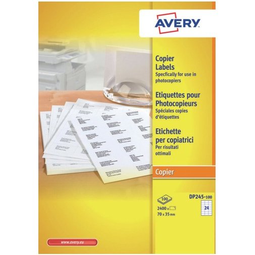 Etiquette pour photocopieur, 70 x 35 mm, blanc