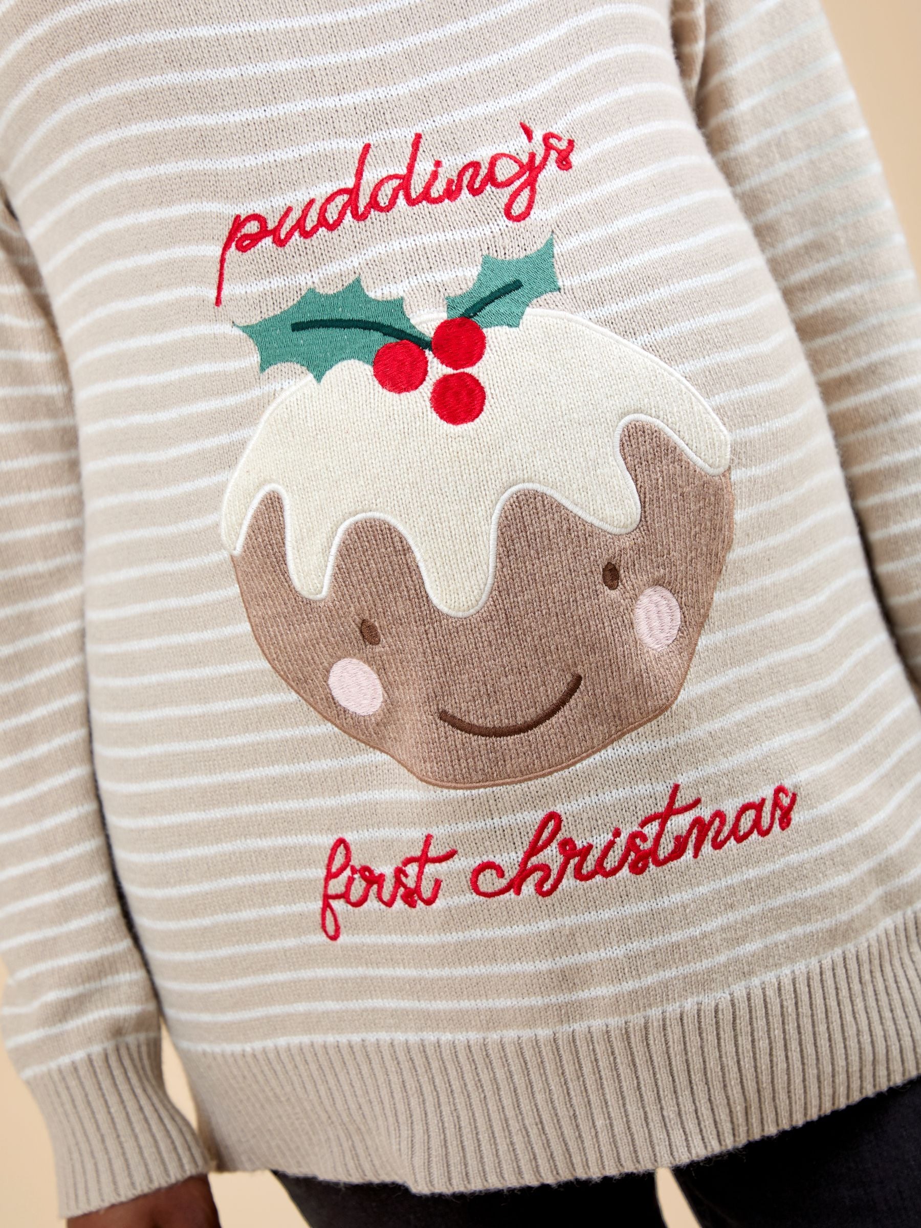 JoJo Maman Bébé Kerstmis Pudding Zwangerschapstrui