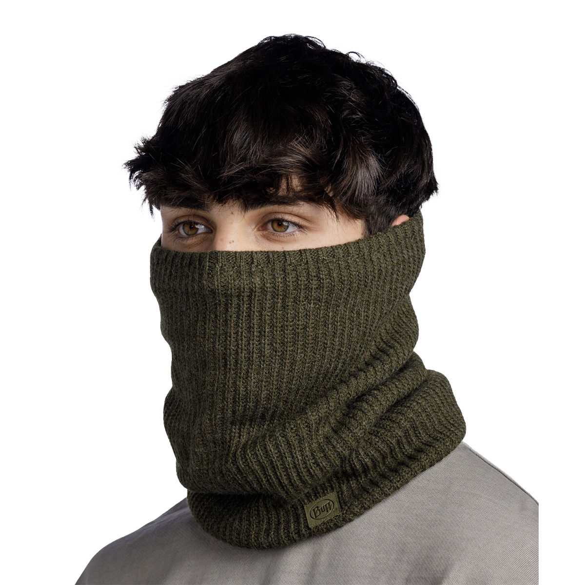 Buff Rutger Knitted Neckwarmer (Silversage)