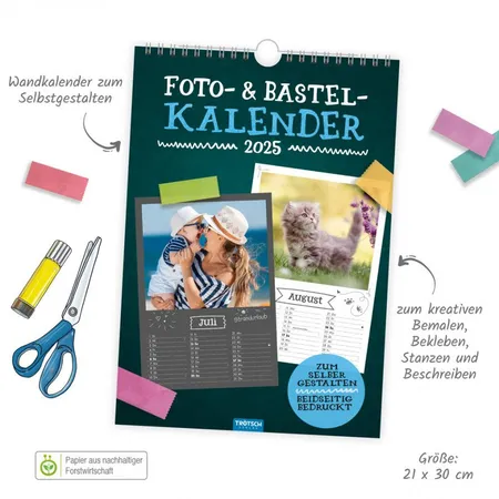Trötsch Foto- und Bastelkalender 2025