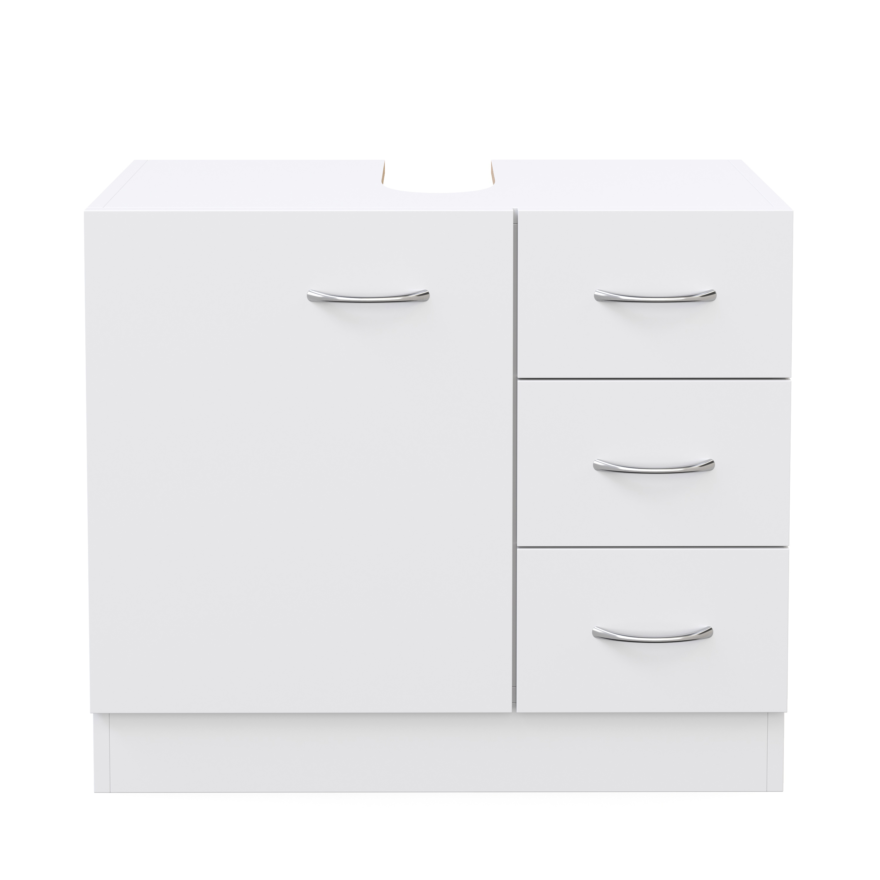 Waschbeckenunterschrank 63 x 30 x 54 cm weiss