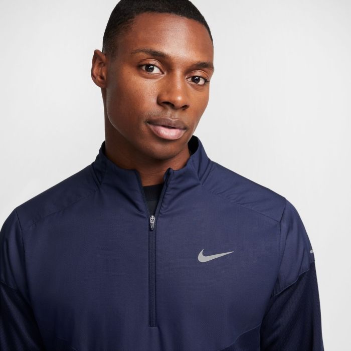 Nike Herre Mellemlag Therma-FIT Water-Repellent Sphere Element Half Zip Blå