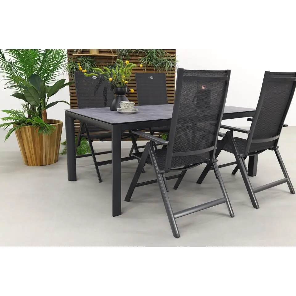 Hartman Napoli/Baltimor 180 cm. verstelbare tuinset - 5-delig
