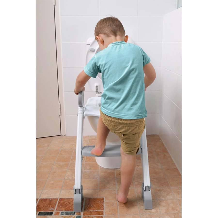 Dreambaby® Toilettentrainer mit Leiter in grauweiß