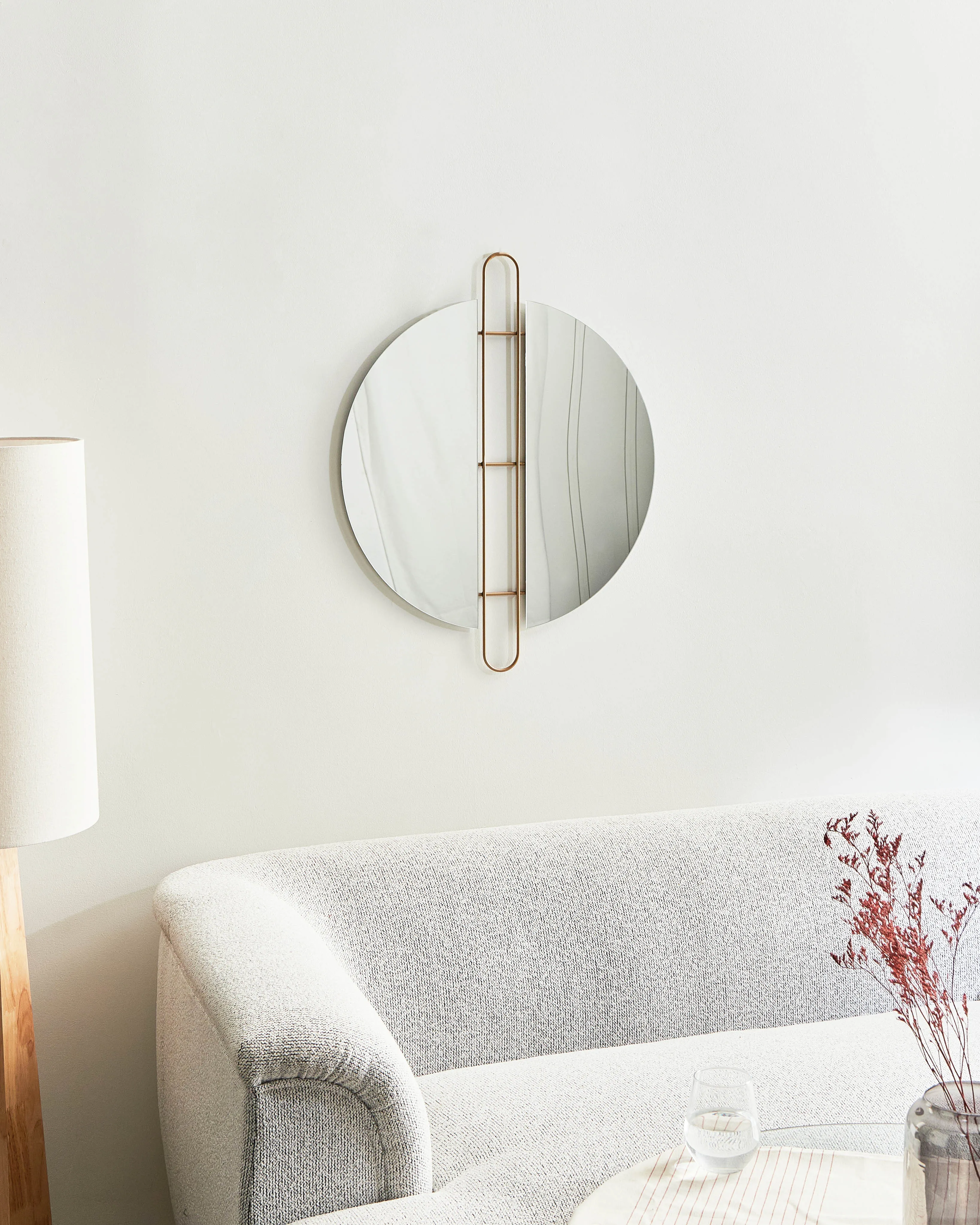 Wandspiegel ATTIN 52 cm 65 cm Goud