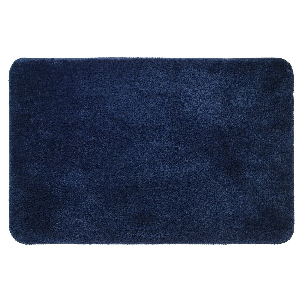 Sealskin Angora badmat polyester 60x90cm blauw