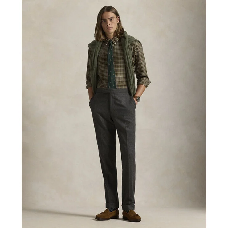 Polo Ralph Lauren 50/1 BISTRCH POPLIN-CUBDPPCS 6538 khaki/olive multi