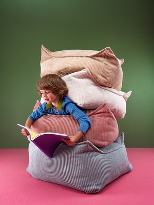 Wigiwama Kvadrat Puff, Pink Mousse