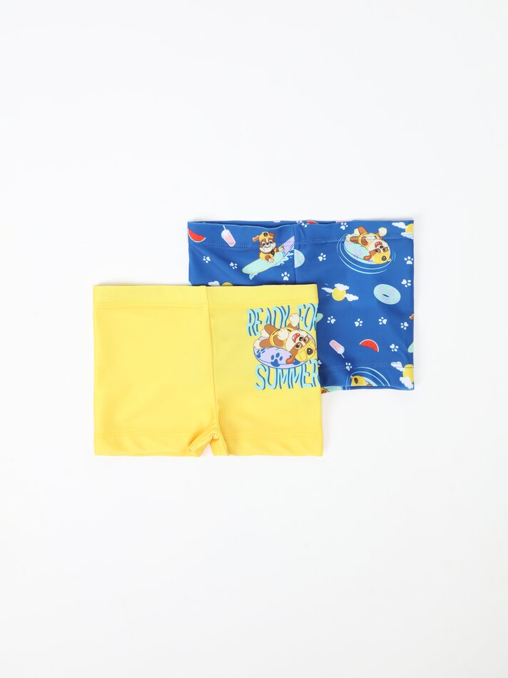 Conjunto com 2 maiôs da Patrulha Canina - Nickelodeon - Azul Marinho