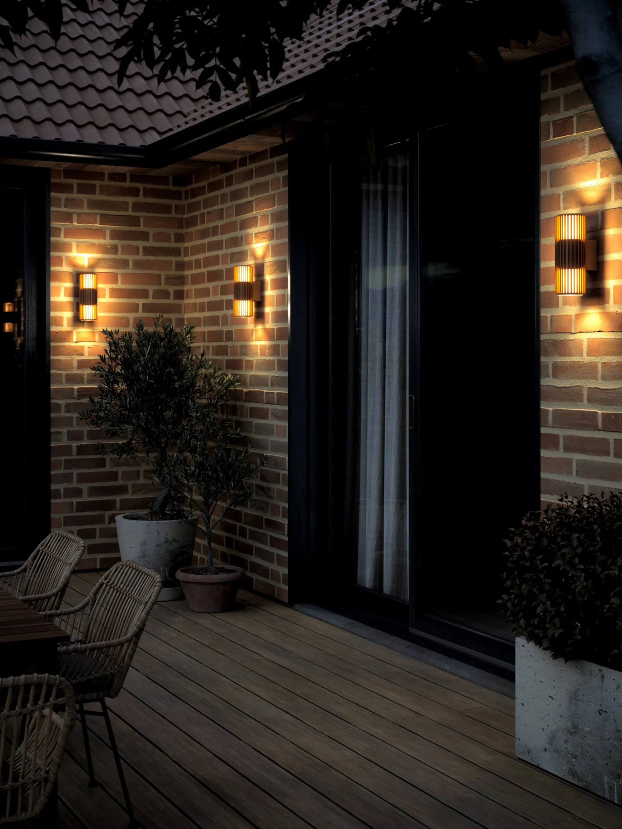 Dimbare outdoor wandlamp Aludra