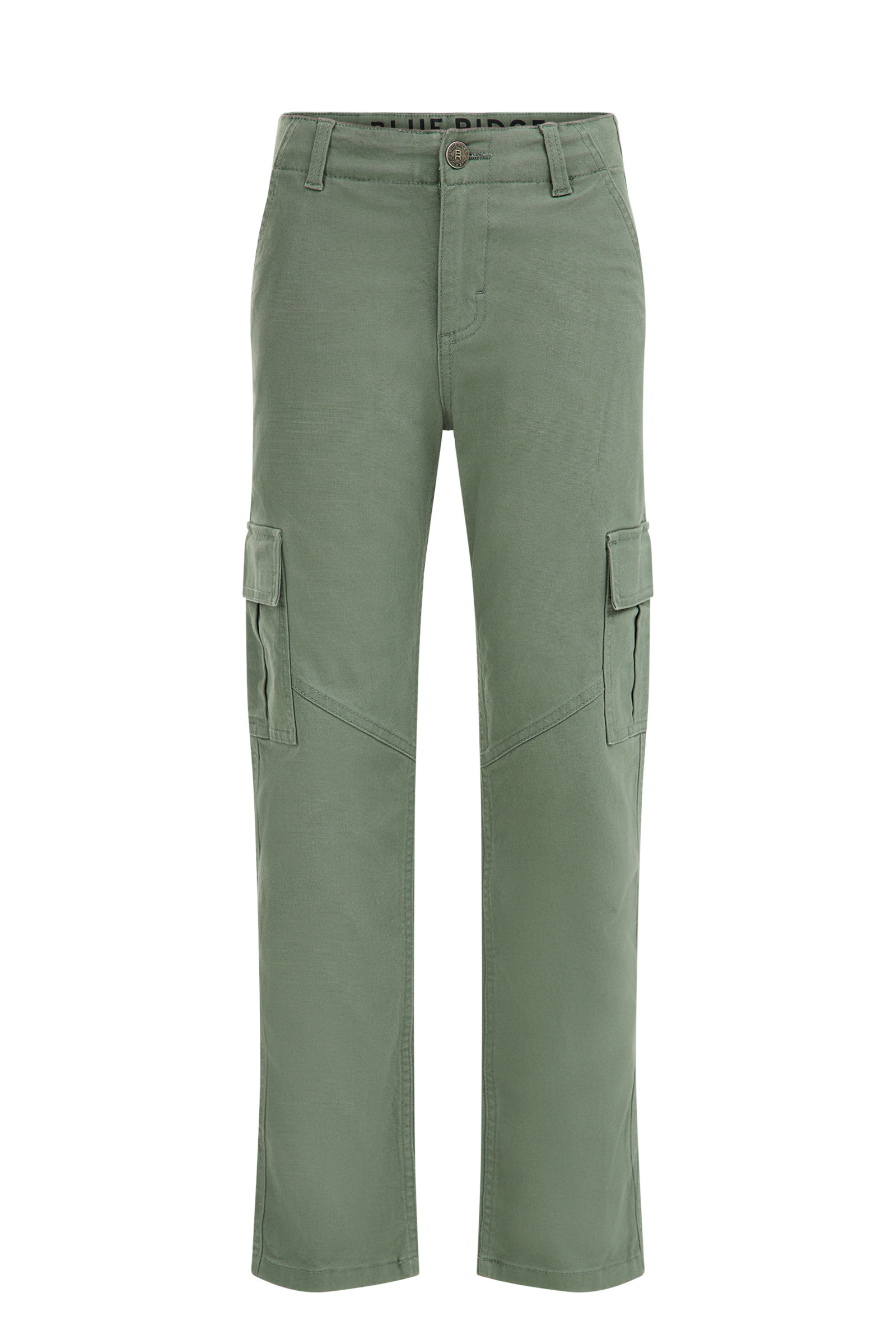 Jongens straight fit cargobroek Blue Ridge Grijsgroen