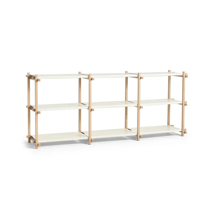 HAY - Woody Low Sideboard, Eiche geseift / almond white