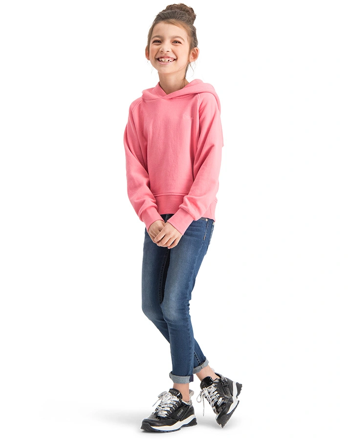 Kapuzen-Sweatshirt G-BASIC in charm peach