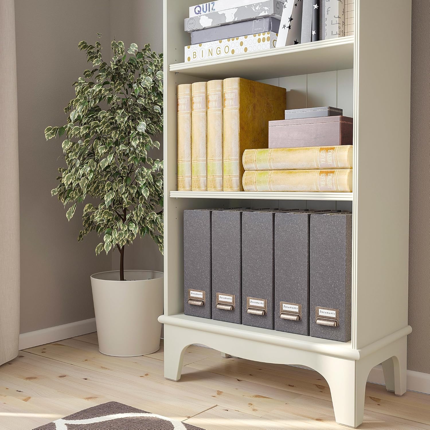 ProTuning LOMMARP Bücherregal, hellbeige, 65 x 199 cm