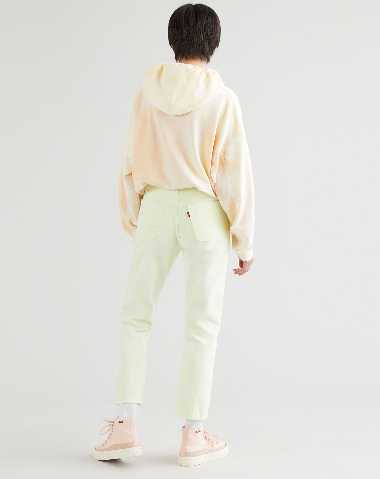 Levi's® Jean 501 Crop In The Lime pastel jaune