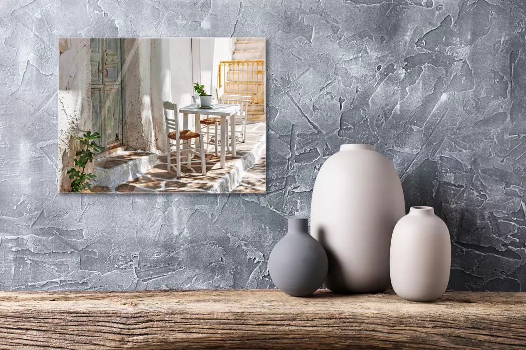 Glasbild 30 x 40 cm Greek Ambience VI