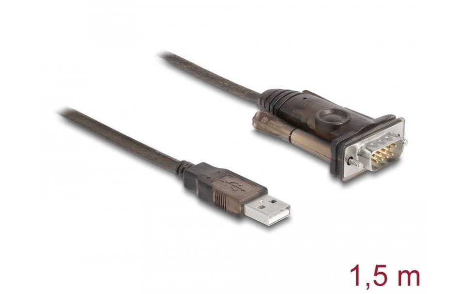 Serial-Adapter 62646 USB Typ-A zu RS-232 mit SchraubenUSB Typ-A zu Seriell RS-232