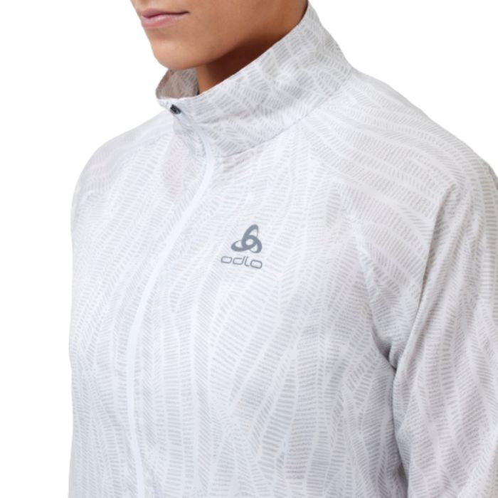 Odlo Dame Jakker Jacket Zeroweight Print Hvid