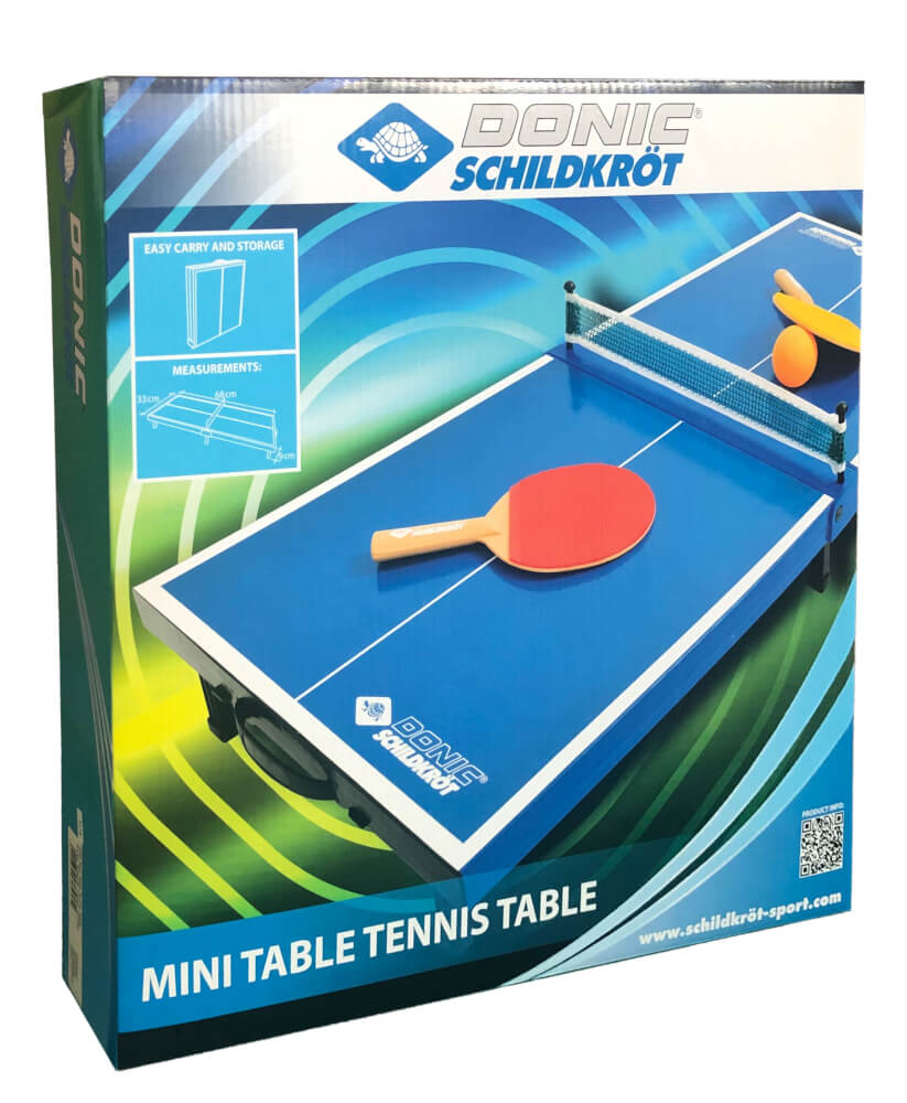 Donic-Schildkröt - TT-Tisch Minitisch-Set MINI (Spielfläche 66 x 33cm, H= 9cm)