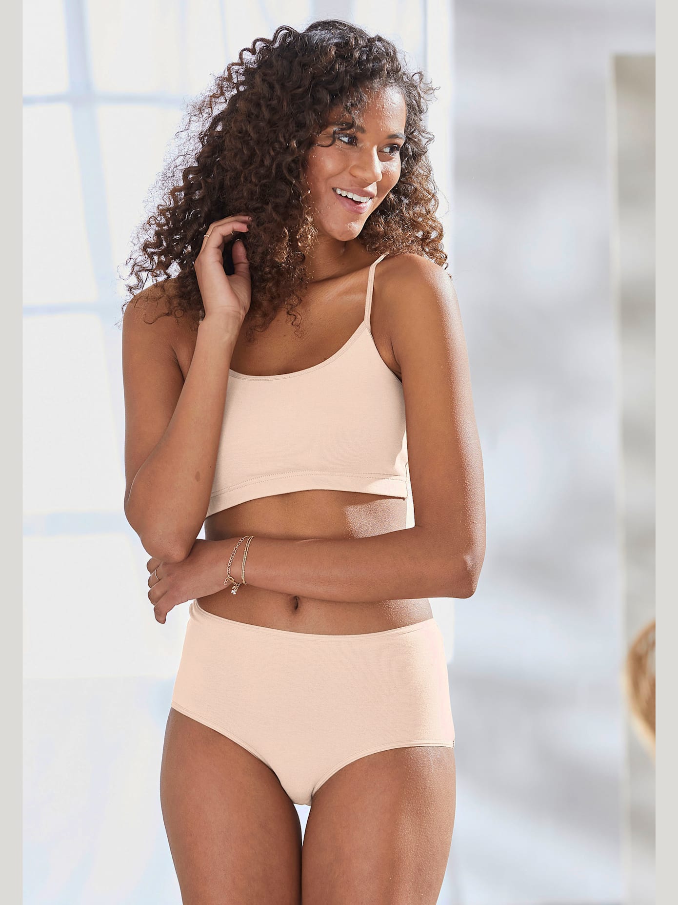 Lot de 4 slips taille haute lascana