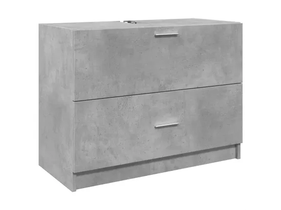 Armoire d'évier gris béton 78x37x59 cm Bois d'ingénierie