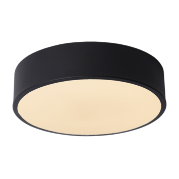 Lucide UNAR plafonnière Ø 20 cm LED dimb. 2700K 3 StepDim Zwart
