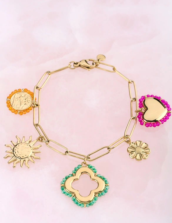 My Jewellery Sunrocks bedelarmband met kralen MJ12618