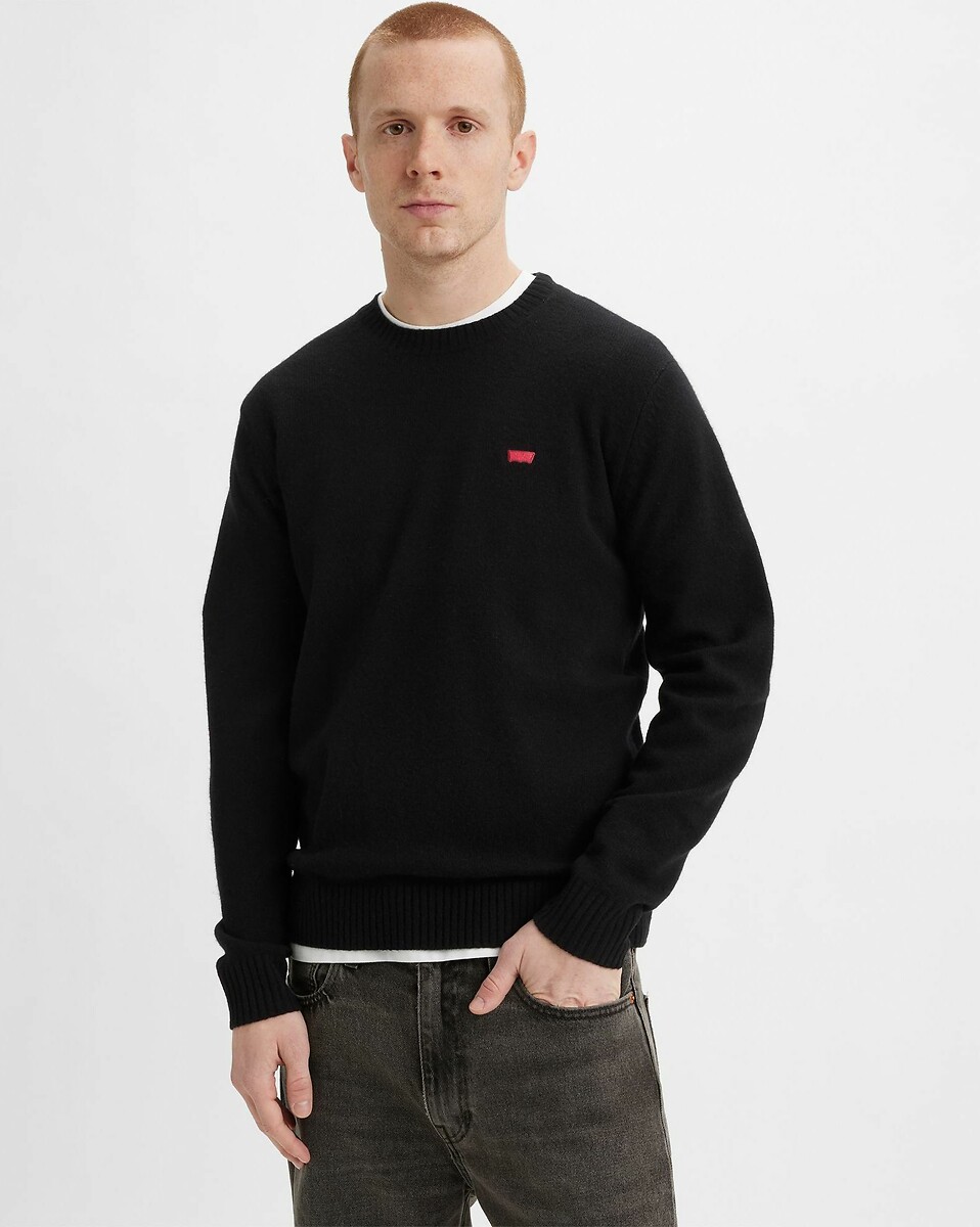 Suéter de gola redonda em lã mista Levi's Housemark