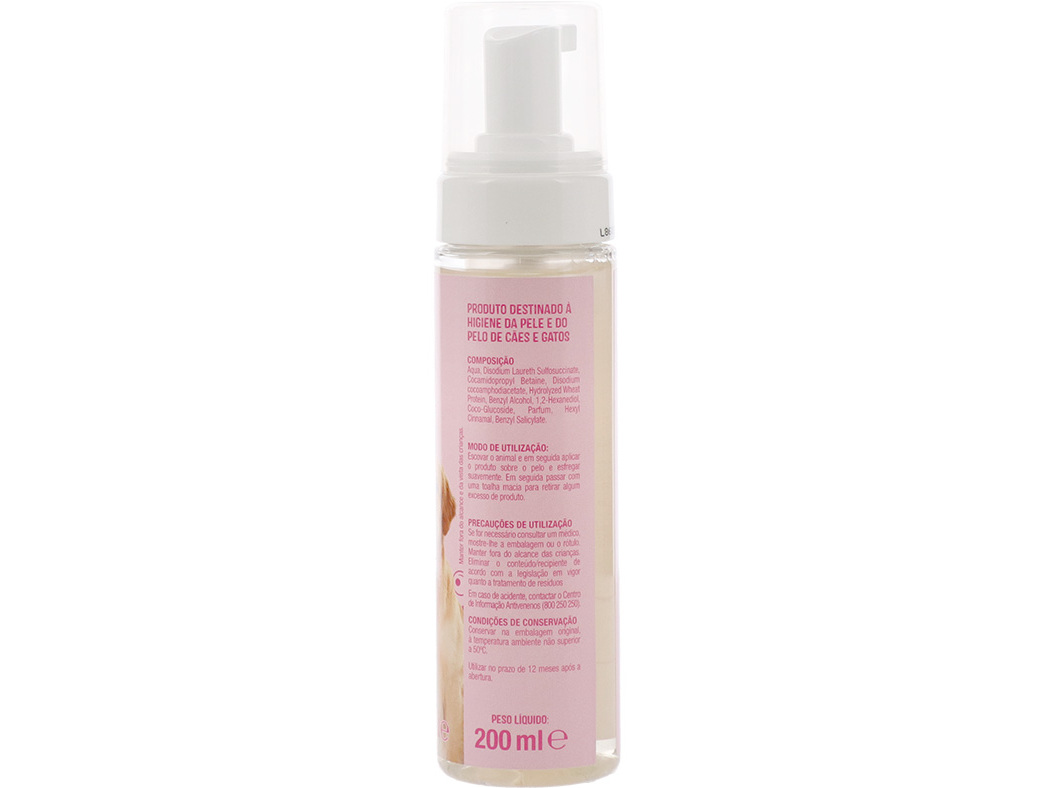 ESPUMA LIMPEZA AUCHAN CÃO E GATO 200ML