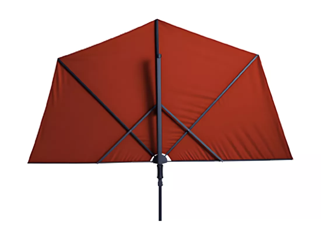 Parasol de balcon Sun Wave 270x150 cm Rouge brique