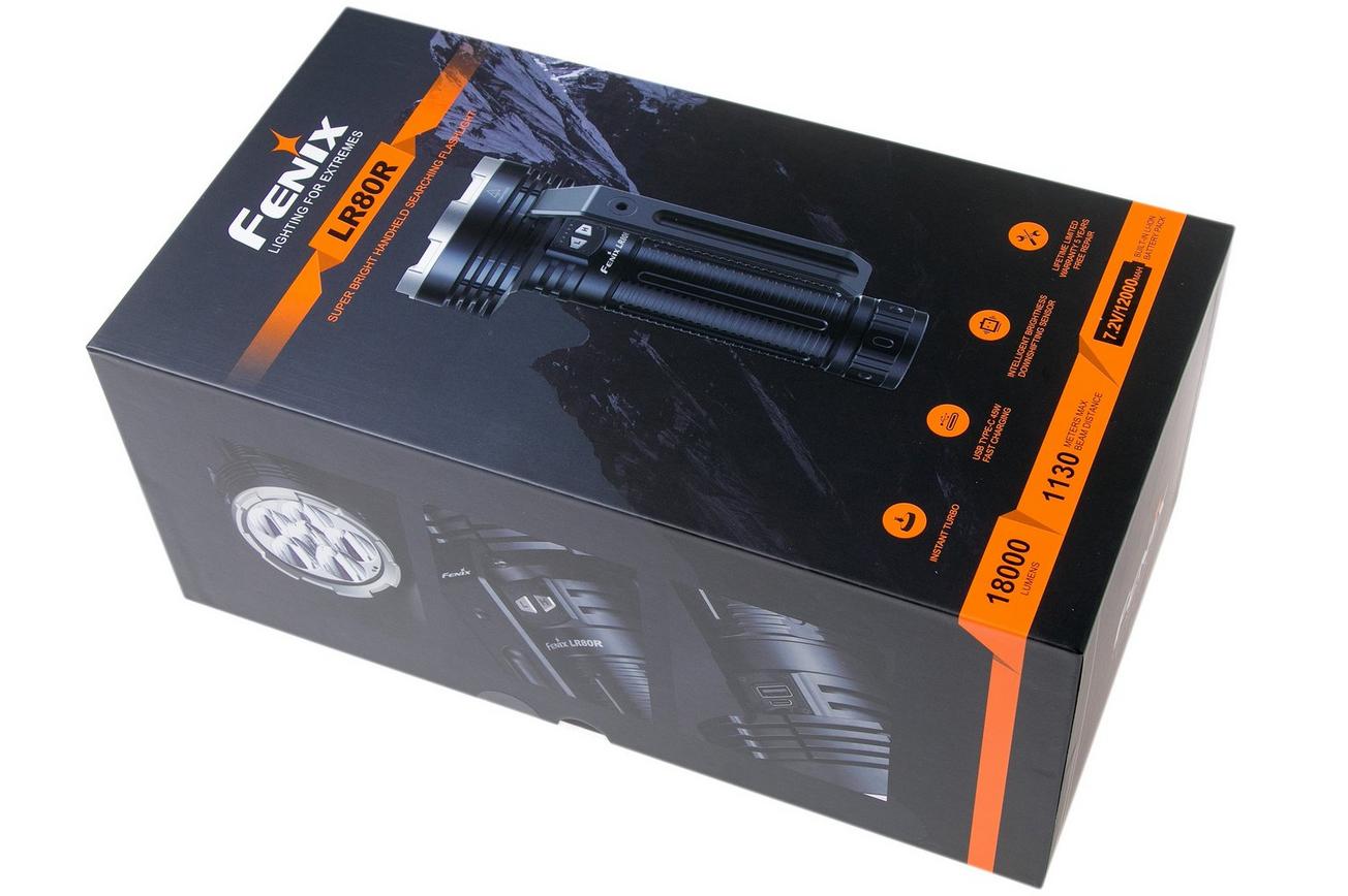 Fenix LR80R oplaadbare led-zaklamp, 18000 lumen