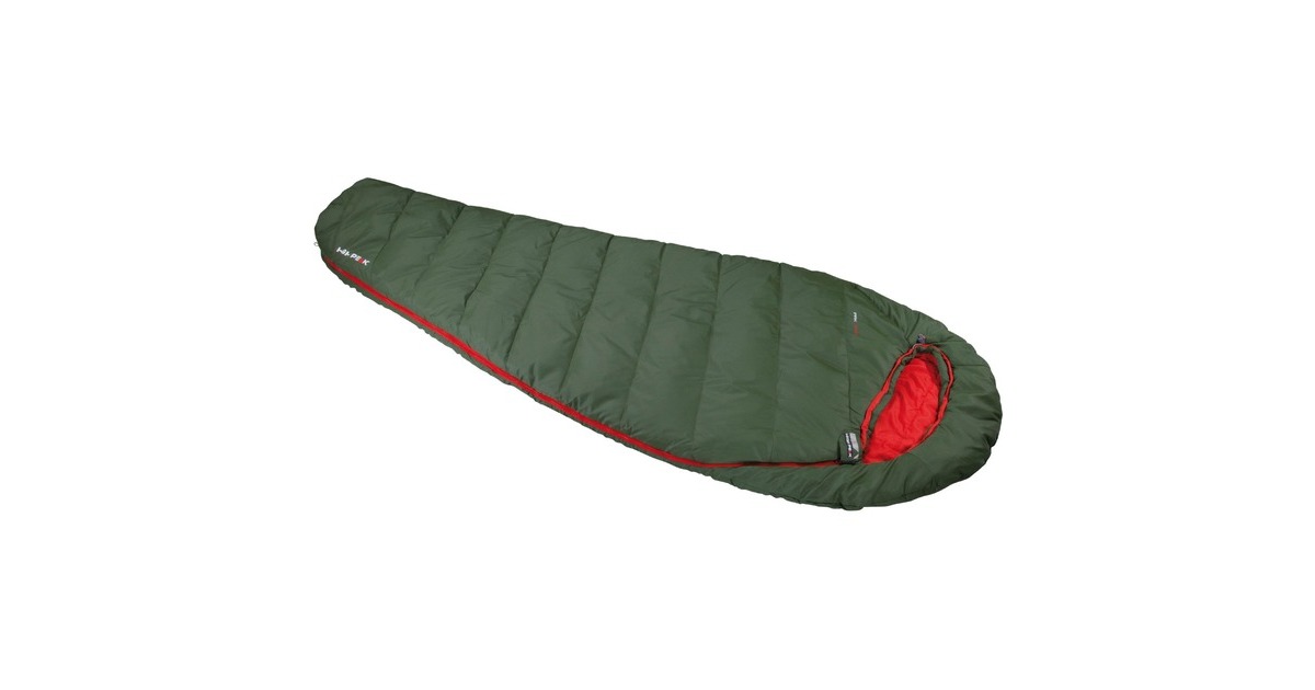High PeakPak 1000 slaapzak  (Groen/rood)