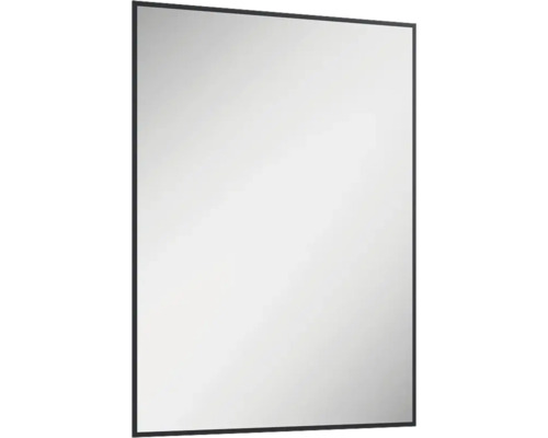 Jungborn LED-spiegel met lijst, vierkant, BxHxD, 60x80x2,7 cm, zwart