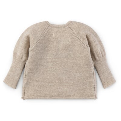 Baby-Wickeljacke Merinowolle, Beige
