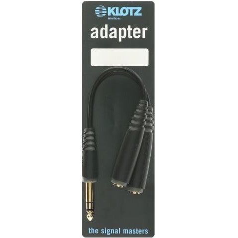 Klotz AYB-1 Y-adapter 1x jack male - 2x jack female 0.2 meter