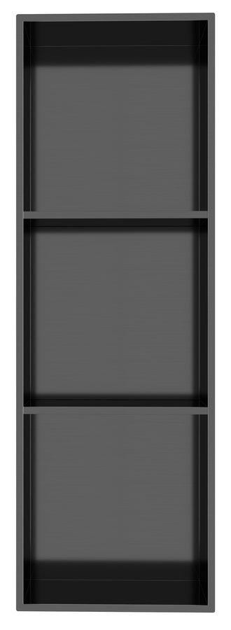 Polysan Inserta inbouwnis met vakken 27x81cm antraciet