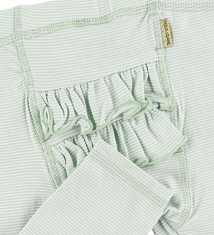 Hust and Claire Leggings - Lykke -  Grøn/Hvidstribet