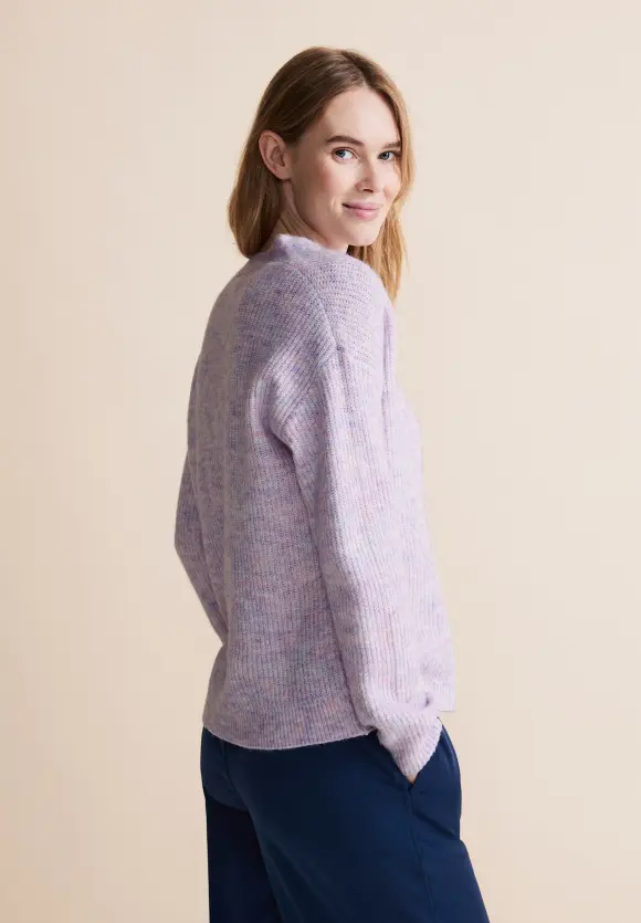 Pullover mit V-Ausschnitt - bright cozy pink