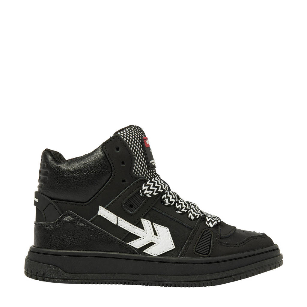 Vingino Kevinleren sneakers zwart