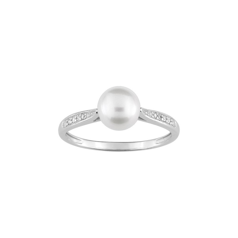 Bague Femme - perle - Or 9 Carats